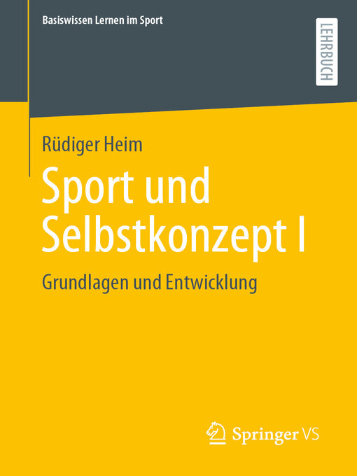 Title details for Sport und Selbstkonzept I by Rüdiger Heim - Available